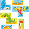 Goki houten blokpuzzel wilde dieren, 4st.