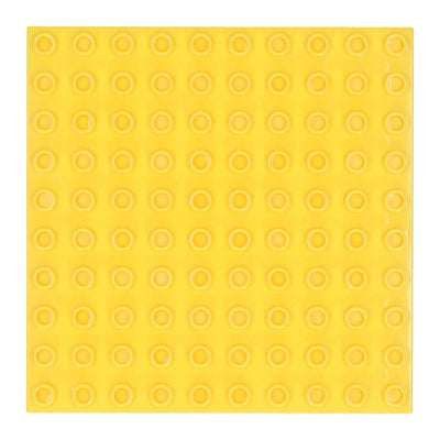 Bouwplaat geel - 16x16cm