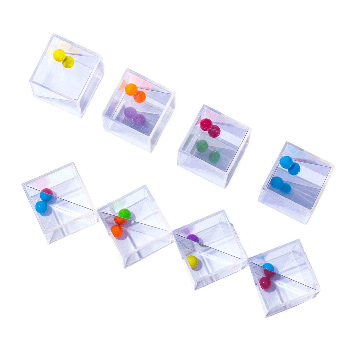 Lobbes transparante spiegelblokken - 5 cm - 18dlg