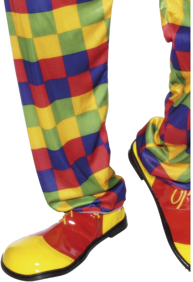 Smiffys clowns schoenen rood geel - oversized shoes one size