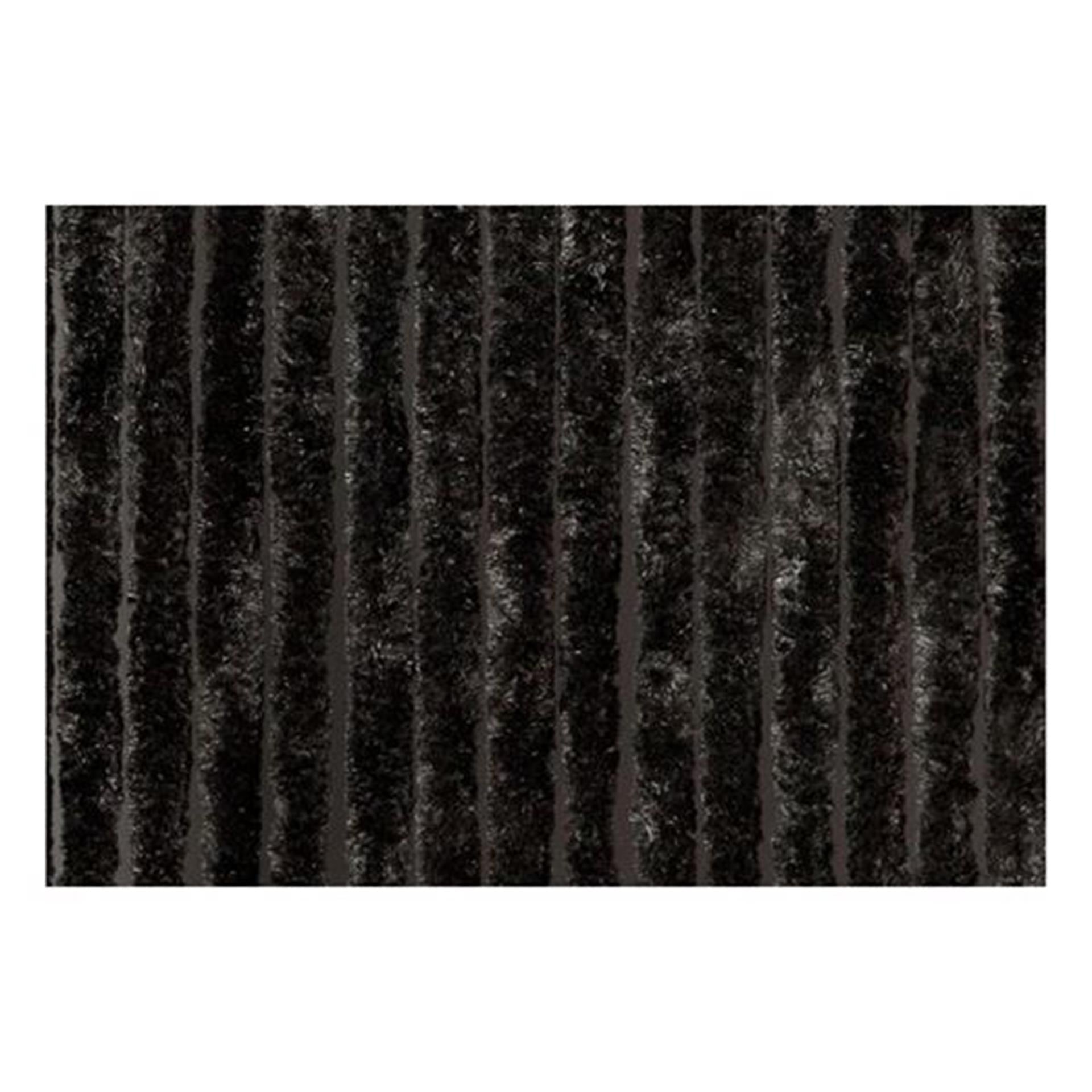 Wicotex kattenstaart deurgordijn 100x240 zwart 100% polypropyleen