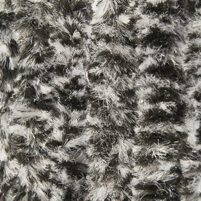 Wicotex kattenstaart deurgordijn 100x240cm zwart wit grijs