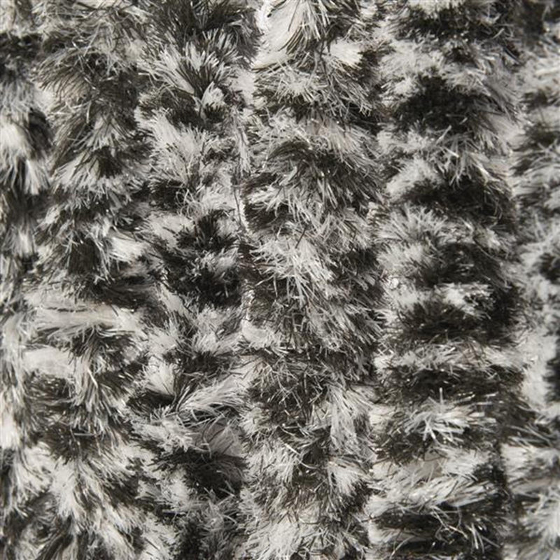 Wicotex kattenstaart deurgordijn 100x240cm zwart wit grijs