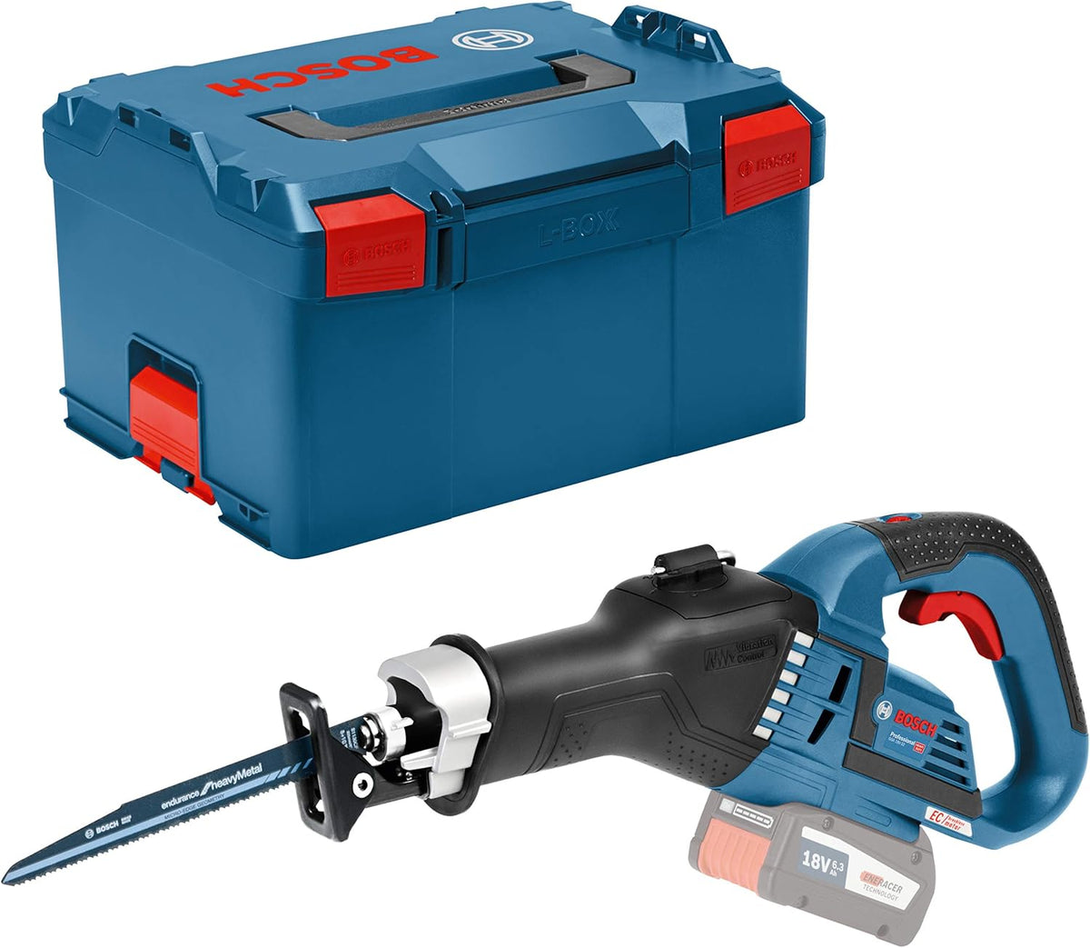 Bosch blauw gsa 18v-32 | 18v | li-ion | accu reciprozaag | body in l-boxx - 06016a8104