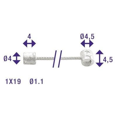 Elvedes cable systems bv versnelling binnenkabel rvs nexus sa sram 2.25m