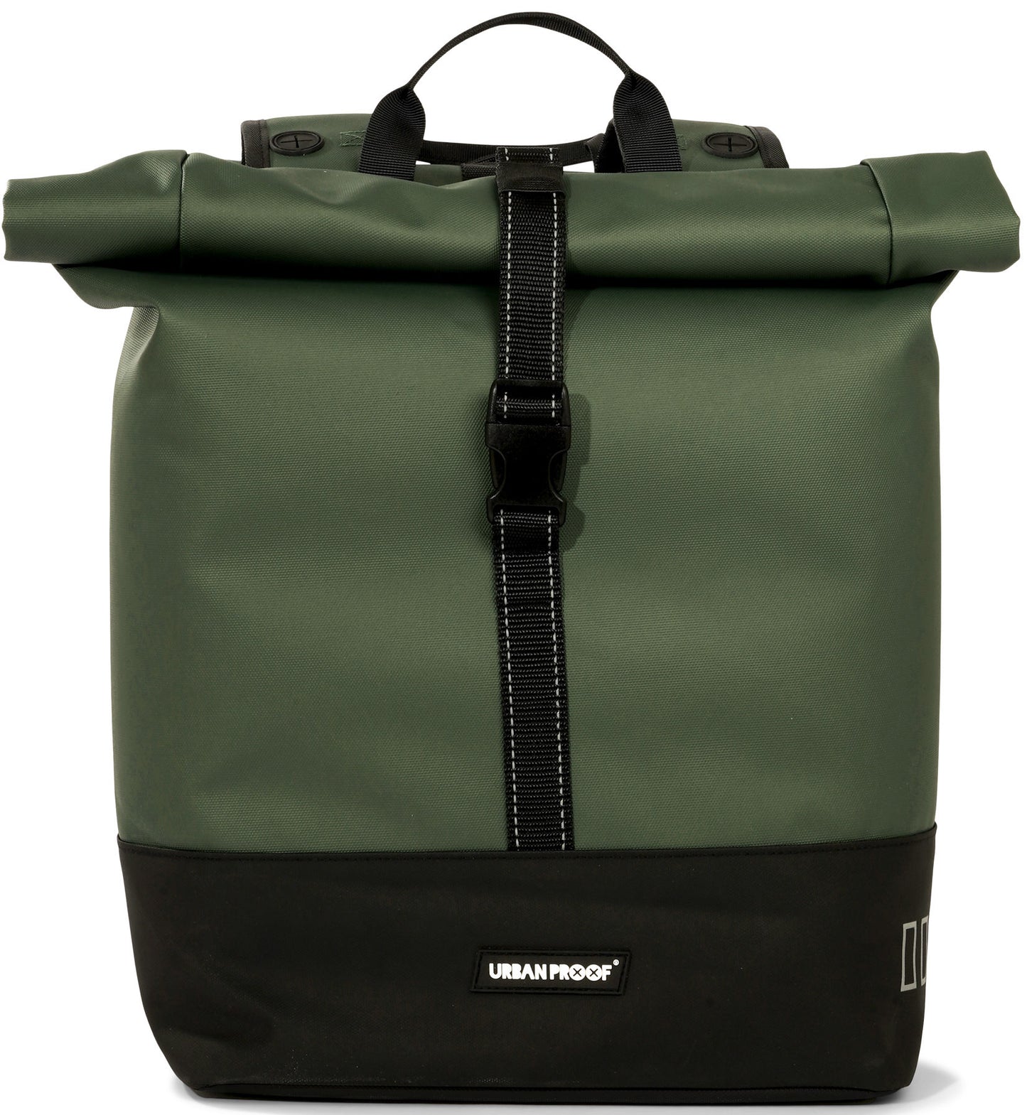 Urbanproof tas double roll up recycle 38l groen
