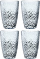 Leonardo matera longdrinkglas 340ml blauw - set 4