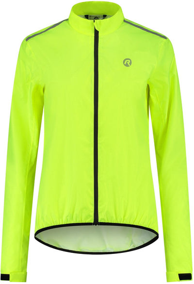 Rogelli core fietsregenjack dames - waterdicht - fluorgeel - s