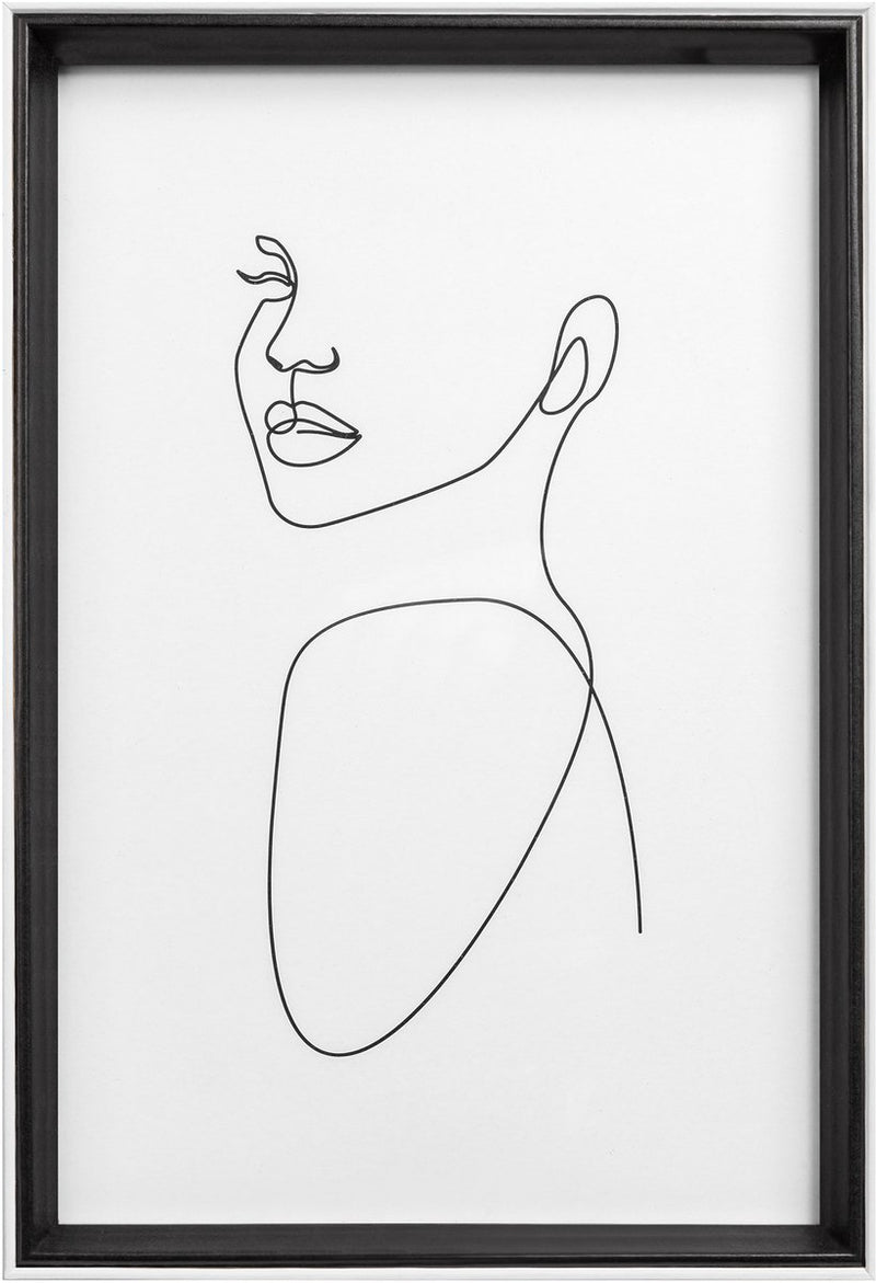 Walther silhouette - houten lijst - fotoformaat 20x30 cm - zwart