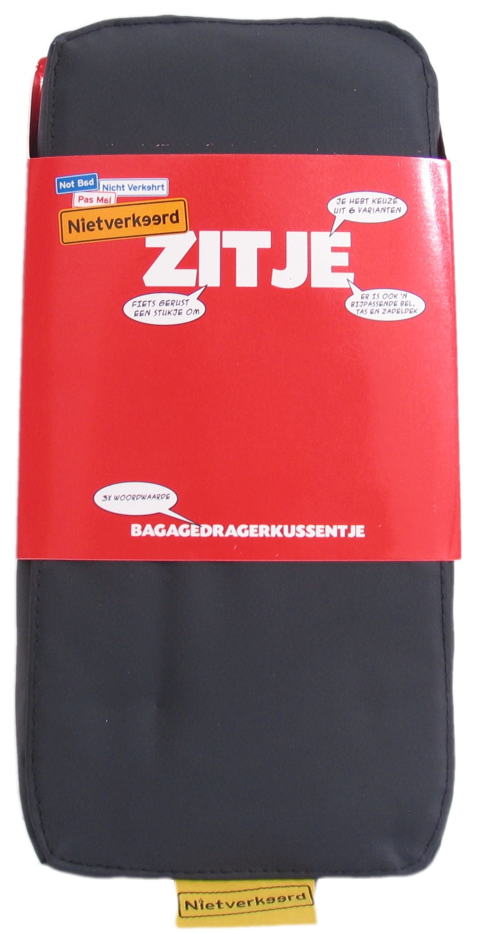 bagagedragerkussen Eco 32 cm zwart