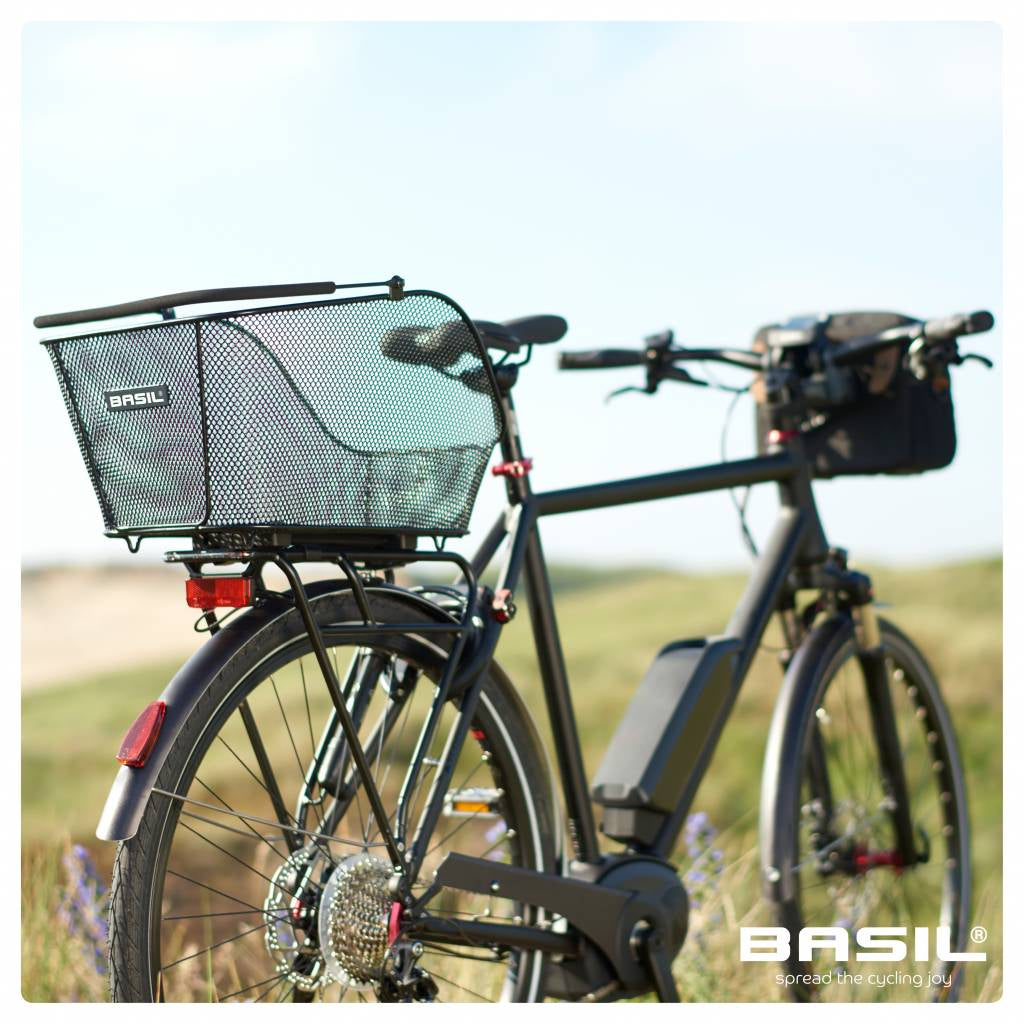 Basil Icon M Multi System - fietsmand - achterop - zwart