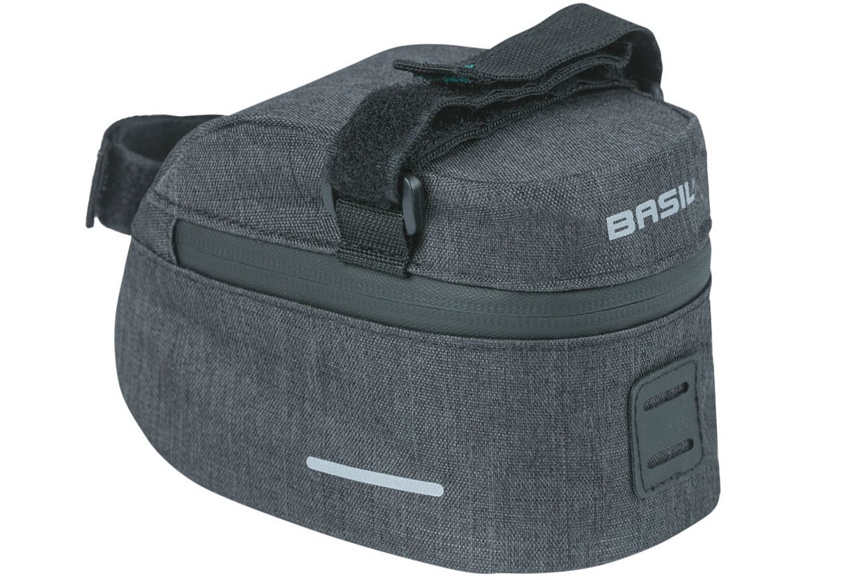 Basil City dubbele fietstas MIK, zwart