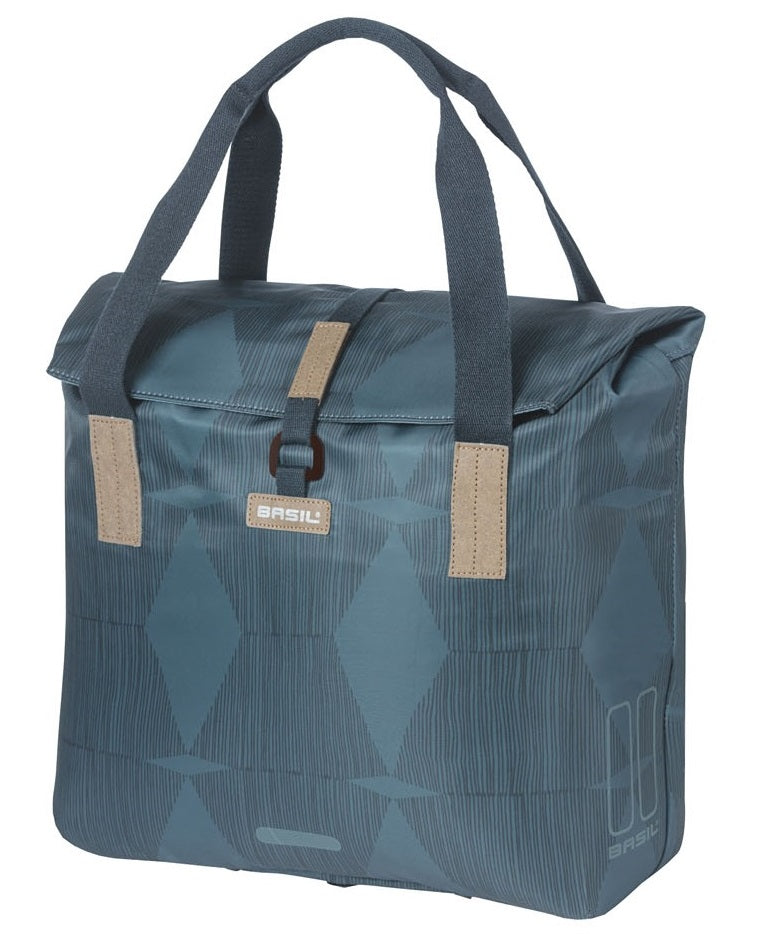 Basil Elegance fietsshopper, Choose Green, unisex, stadfiets, estate blue