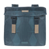 Basil Elegance dubbele fietstas, blauw, gerecycled PET, gevoerd, waterkerende sluiting, Universal Bridge, 40-49L