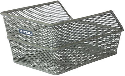 Basil Cento Flower S - fietsmand - achterop - olive green