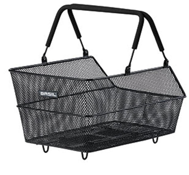 Basil fietsmand cento s met mik bevestiging 7 liter 31 x 21 x 11 cm - zwart