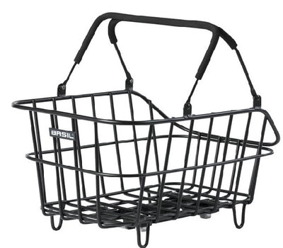 Basil fietsmand cento alu met mik bevestiging 14 liter 39 x 24 x 15 - zwart