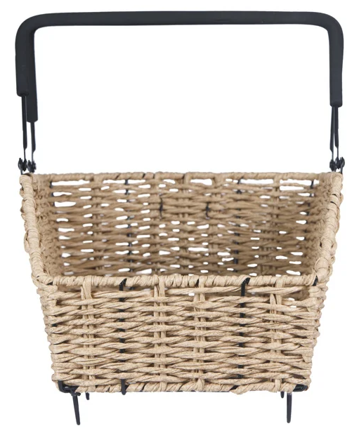 Basil fietsmand cento rattan look multi system 40 x 25 x 12 cm - seagrass