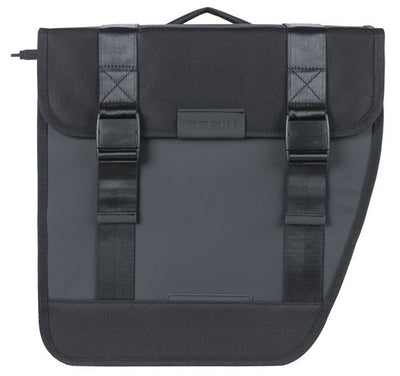 Basil dubbele fietstas tour waterproof mik 28 liter 14 x 29 x 30 cm (2x) - zwart