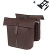 Basil dubbele fietstas city mik 28-32 liter - roasted brown