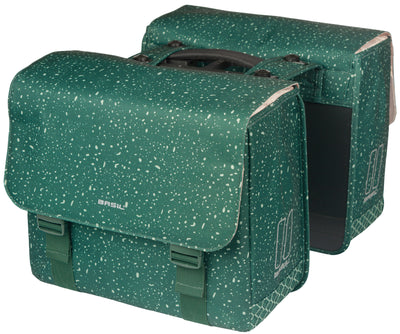Basil dubbele fietstas flair mik 35 liter 15 x 35 x 31 cm (2x) - groen