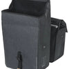 Basil dubbele fietstas urban dry mik 50 liter - charcoal