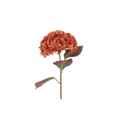 Countryfield kunstbloem aletta hydrangea l oranje 22x22x70cm