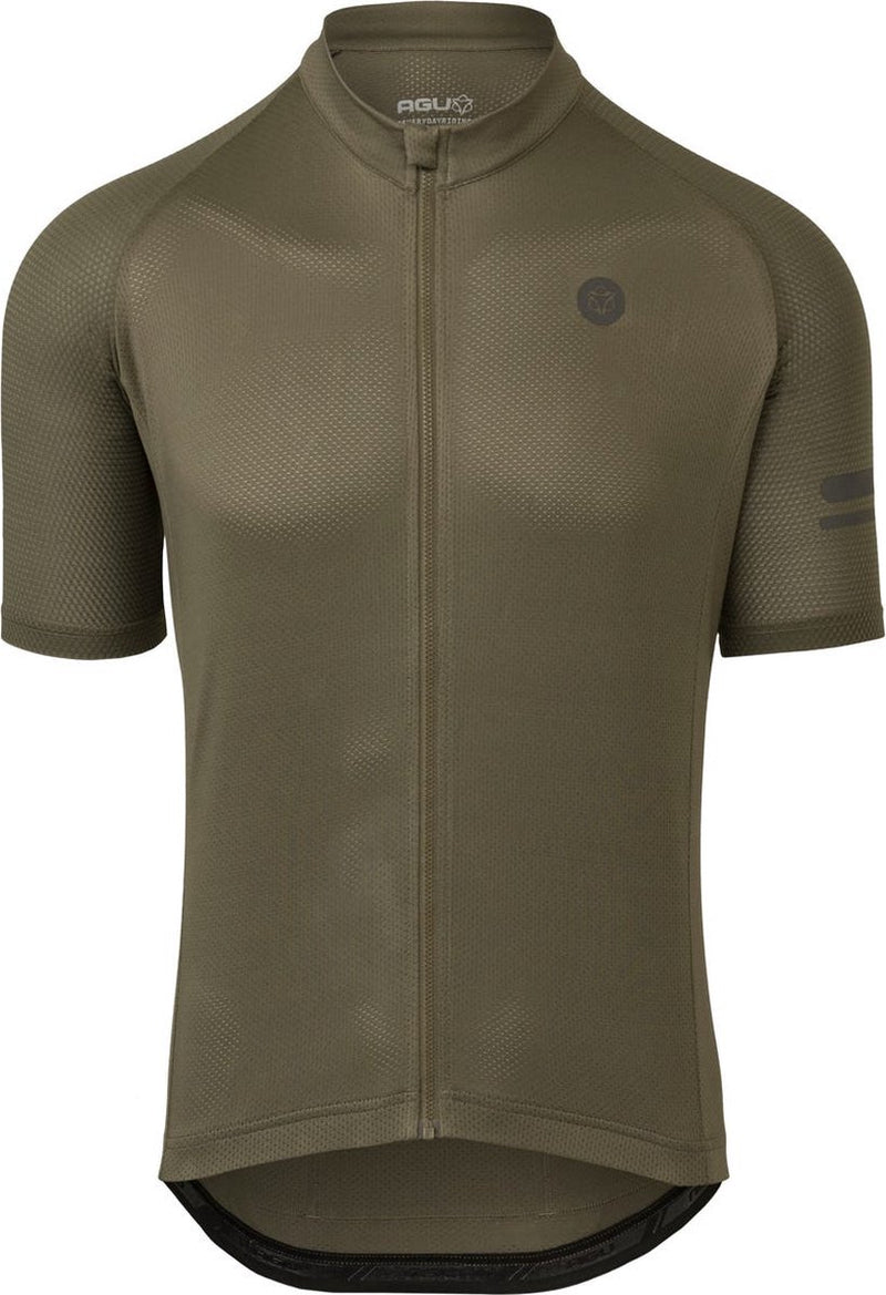 Agu essential fietsshirt heren - korte mouwen - army green - maat l