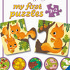 Ravensburger dieren en hun kleintjes - my first puzzles - 9x2 stukjes - kinderpuzzel