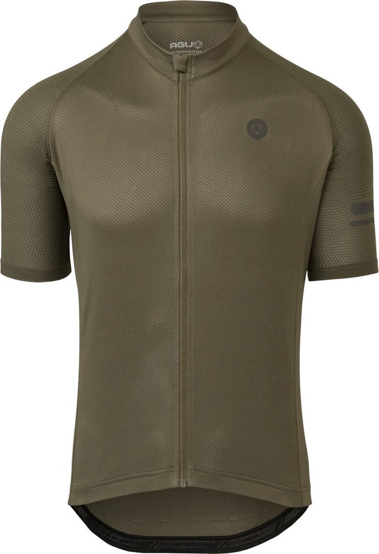 Agu essential fietsshirt heren - korte mouwen - army green - maat xl