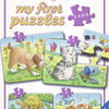 Ravensburger schattige huisdieren- my first puzzels -2+4+6+8 stukjes - kinderpuzzel