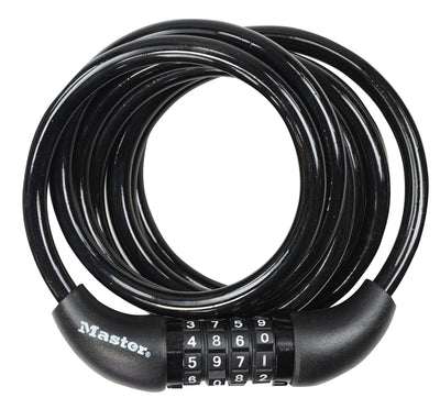 Masterlock spiraalkabelslot, 1,80m x 8mm - 8221eurdpro 8221eurdpro