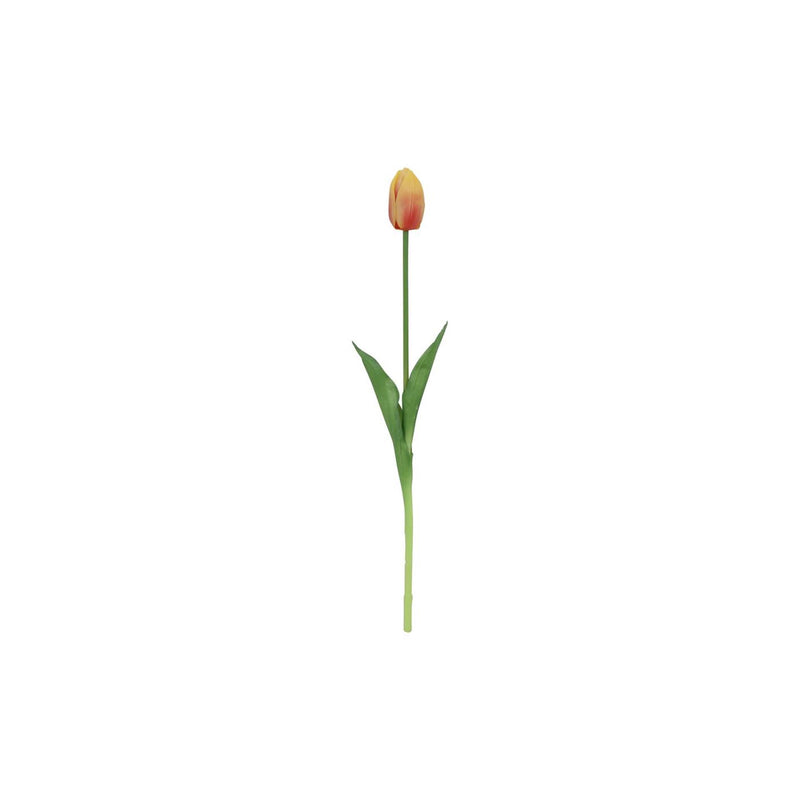 Countryfield kunstbloem tulp geel oranje 10x10x47cm