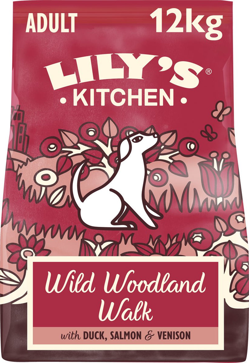 Lily's kitchen - hondenvoer - droogvoer - wild woodland walk met eend, zalm hert - 12 kg