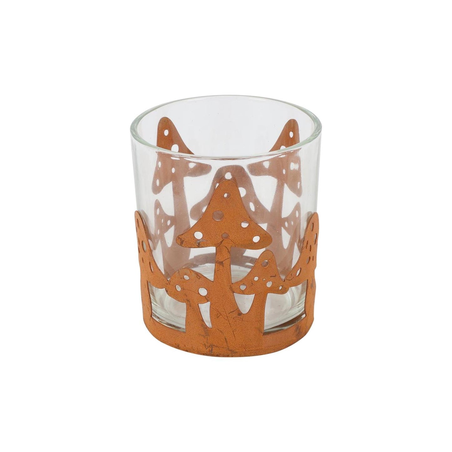 Countryfield theelicht paddenstoel roest ø7xh8cm
