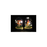 Countryfield stolp paddenstoel led ditta naturel hout ø9,5xh13,5cm - afbeelding 2