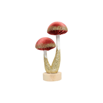 Countryfield ornament paddenstoelen roze 10x6x18cm