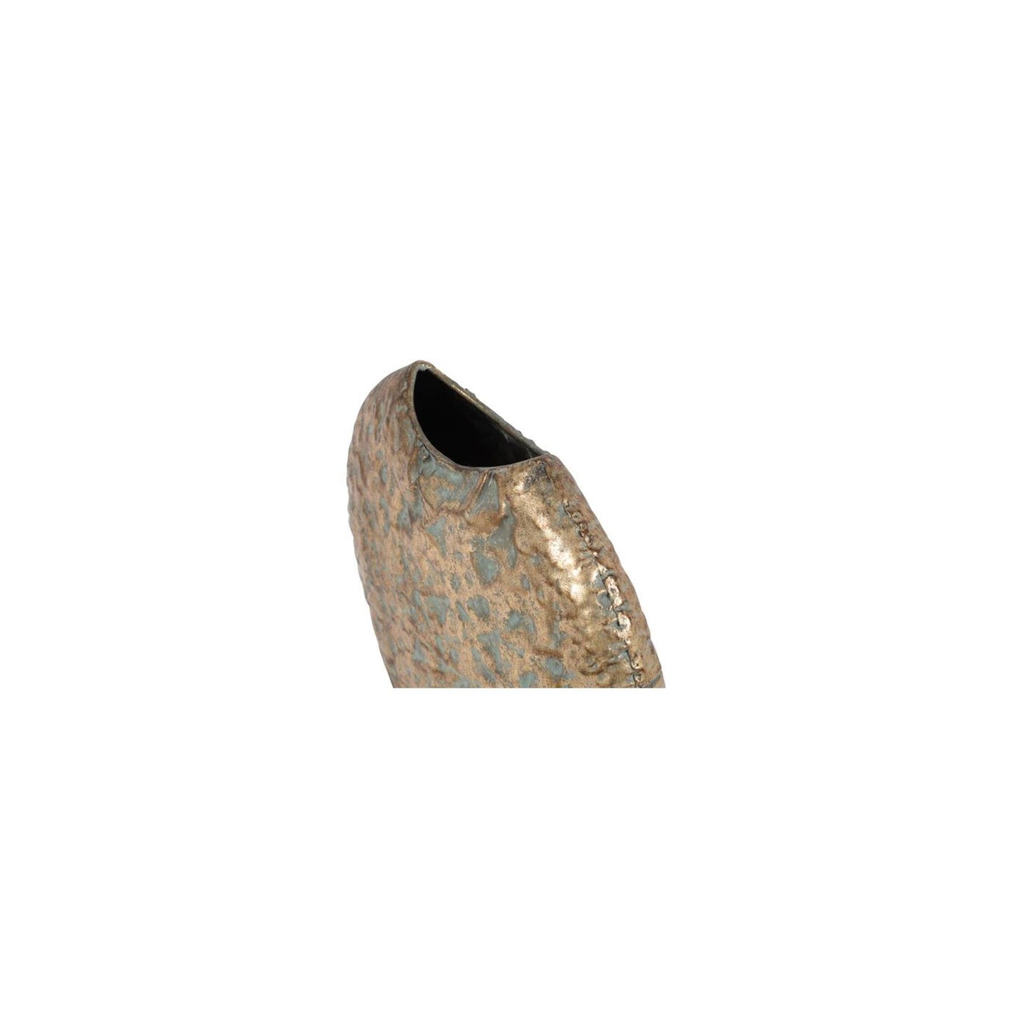 Country field vaas goud metaal h29,5cm