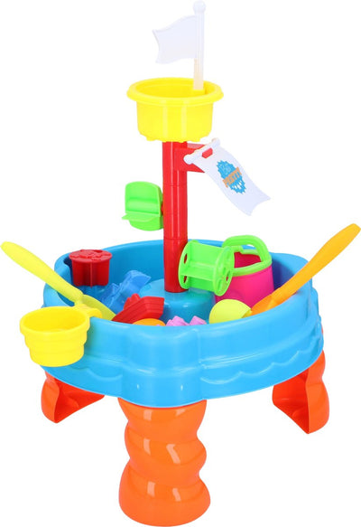 Eddy toys zand- en watertafel met toren, 22dlg.