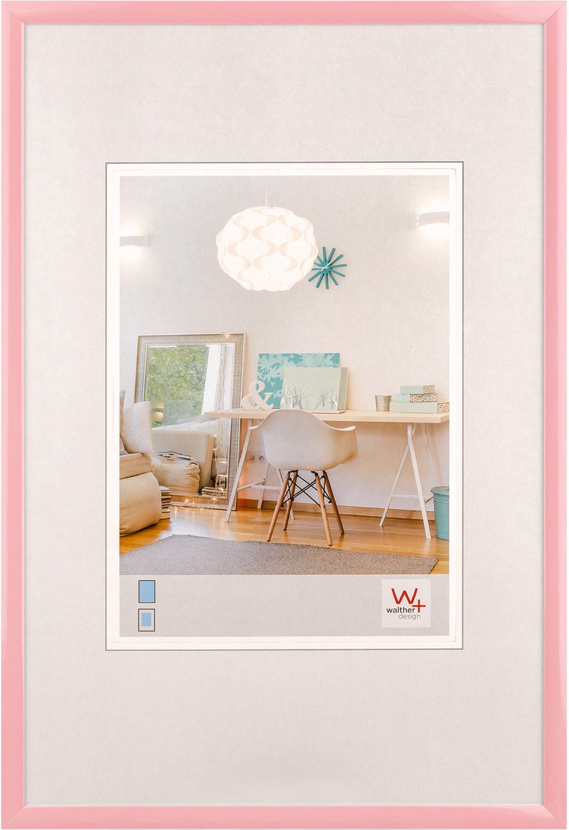 Walther new lifestyle - kunststof lijst - fotoformaat 30x40 cm - roze