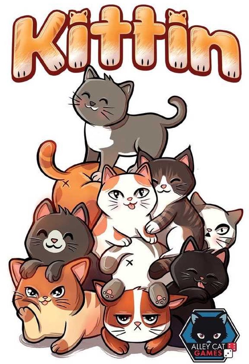 Asmodee kattenspel kittin - snel stapelspel voor kinderen.