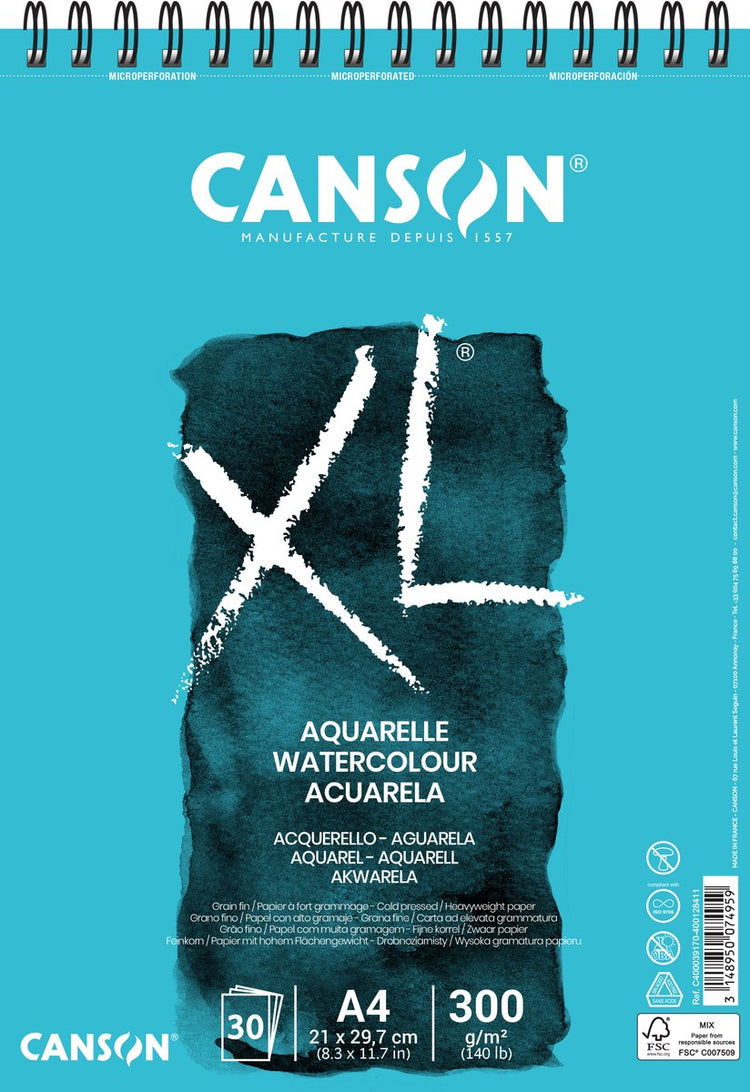 Canson aquarelblok aquarelle xl 300 g m² 210 x 297 mm