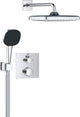 Grohe precision inbouw douchesysteem - vierkant bedieningspaneel - chroom