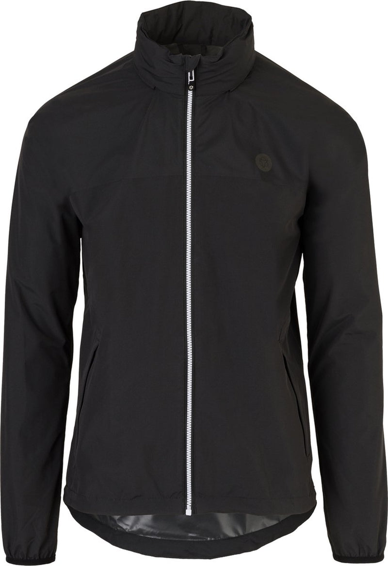 Agu go regenjas essential - regenjas dames heren - ademende en waterdichte regenjas - fietsjack - zwart - m