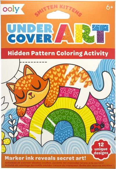 Ooly - undercover art - 12 kleurplaten met verborgen patronen - smitten kittens