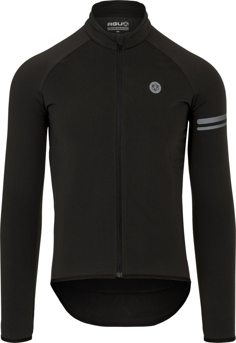 Agu thermo fietsshirt lange mouwen essential heren - zwart - xl