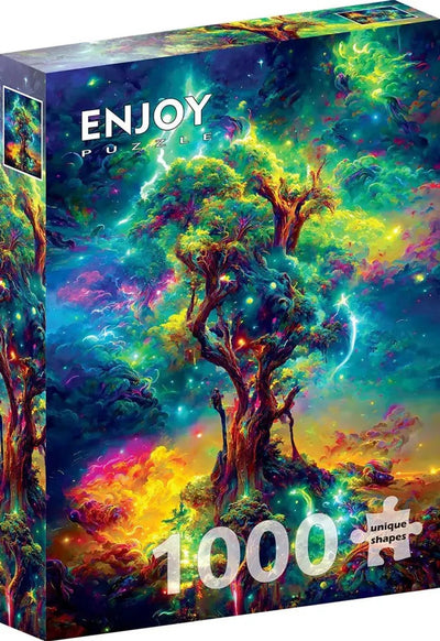 Enjoy puzzle legpuzzel kosmischer lebensbaum 1000 stukjes kleurrijk.