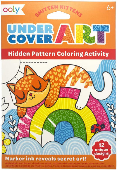 Ooly - undercover art - 12 kleurplaten met verborgen patronen - smitten kittens