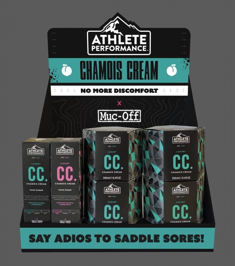 Muc-off toonbankdisplay chamois creams counter top display