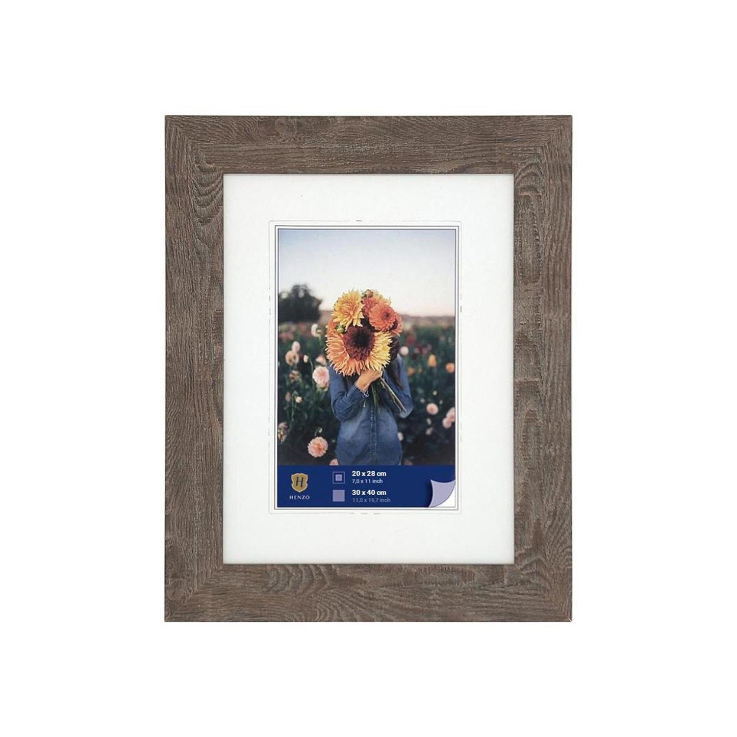 Henzo fotolijst dahlia 30x40cm midden bruin